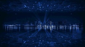 蓝色科技背景视频