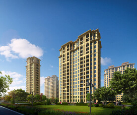 高层住宅群体透视