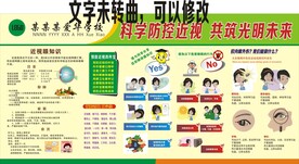 科学防控近视宣传海报