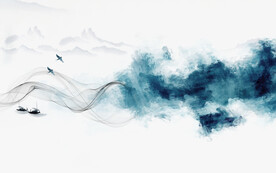 轻奢装饰画 水墨线条抽象画