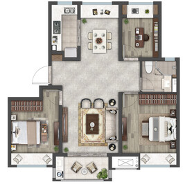 户型图 家配图 洋房图图片