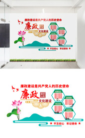 廉政文化墙设计