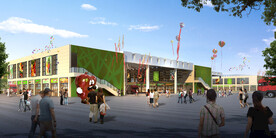 农贸市场商业街效果图