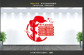 伟大的建党精神文化墙