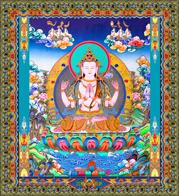 观音菩萨 四臂观音 佛像 菩萨