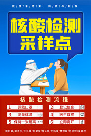 核酸检测采样点海报