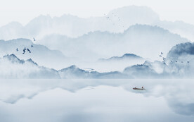 轻奢装饰画 新中式山水画