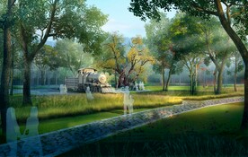 树林公园生态绿化