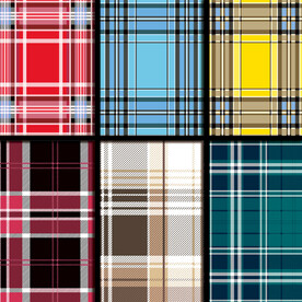 衬衫格 数码印花