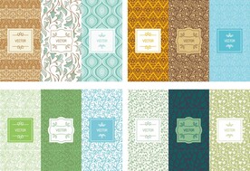 中国风古典复古纹样花纹图案