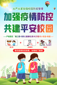 学校疫情防控海报