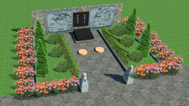 墓地祖坟设计案例效果图