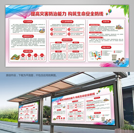 防震减灾科普知识展板海报宣传栏