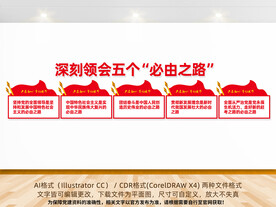 五个必由之路文化墙