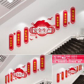 安全生产楼道文化墙