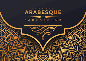 ai矢量古典金色曼陀罗高端商务