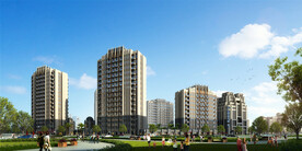 沿街住宅群体效果图