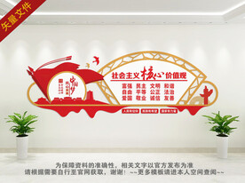 社会主义核心观背景墙