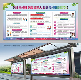 预防青光眼科普知识展板海报灯箱