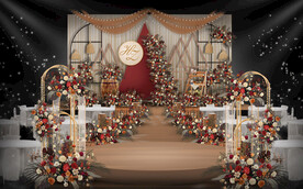 美式乡村婚礼仪式区