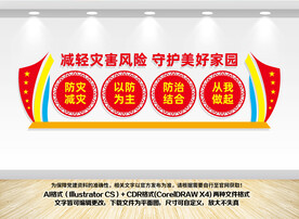 防灾减灾日宣传墙