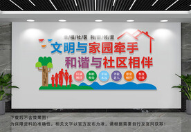 文明社区文化墙