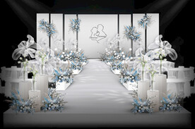 白色婚礼仪式区