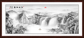 国画水墨山水