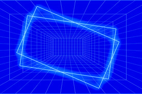 克莱因蓝空间网格背景