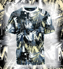 大牌扎染数码印花