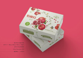 石榴包装 平面图