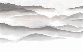 轻奢装饰画 新中式水墨山水画