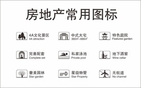 房地产常用图标标志