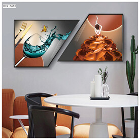 简约餐厅挂画 餐具