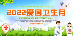 爱国卫生月宣传展板