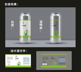 海豹油包装效果图和平面图 