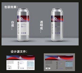 海豹油包装效果图和平面图