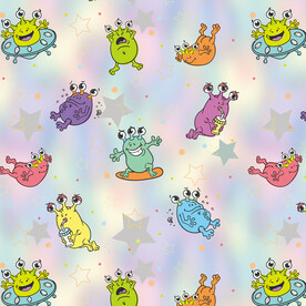 扎染 卡通 怪物