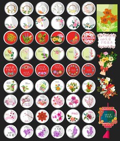 花卉花朵插画设计