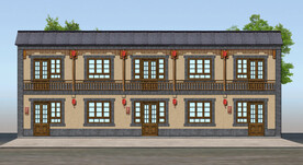 旧房改造 外立面 稻草漆