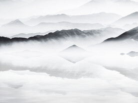 轻奢装饰画 水墨山水画 意境图