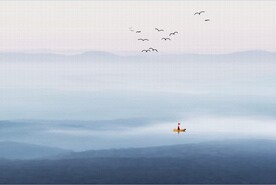 轻奢装饰画 水墨山水画 意境图