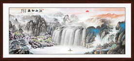 江山如画山水国画