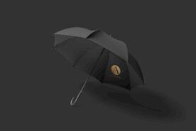 黑色雨伞样机