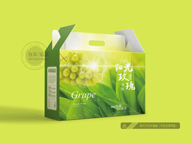 阳光玫瑰葡萄包装 平面图
