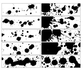 水墨墨迹手绘泼墨中国风喷溅横幅
