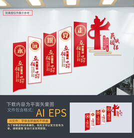 民族团结楼梯文化墙