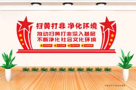 扫黄打非文墙
