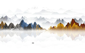 新中式电视背景墙