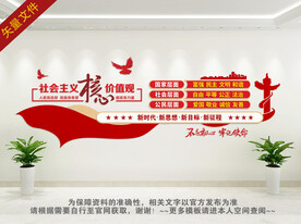 社会主义核心价值观文化墙